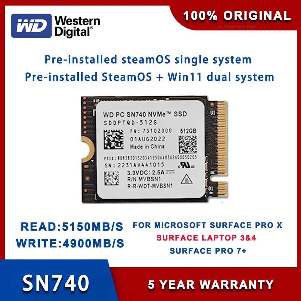 Western Digital-SN740 WD SN740 2TB 1TB M.2 SSD 2230 NVMe PCIe Gen 4x4 SSD, ũμƮ ǽ Ͻ ǽ Ʈ 3  ũ